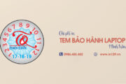 Chi phí in tem bảo hành laptop hình tròn