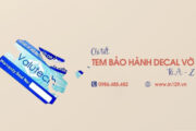 In tem bảo hành bằng decal vỡ theo yêu cầu tại Hà Nội