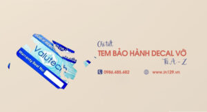 In tem bảo hành bằng decal vỡ