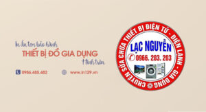 In tem bảo hành đồ gia dụng hình tròn giá rẻ, free thiết kế