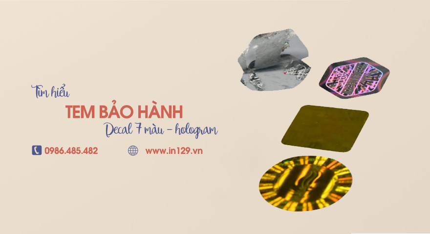 In tem bảo hành decal hologram theo yêu cầu tại Hà Nội