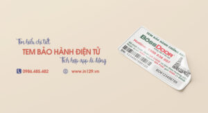 Tem bảo hành điện tử tích hợp app di động