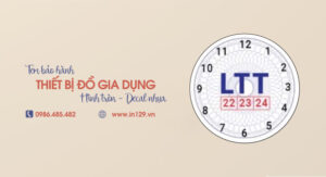 In tem bảo hành đồ gia dụng hình tròn bằng decal nhựa