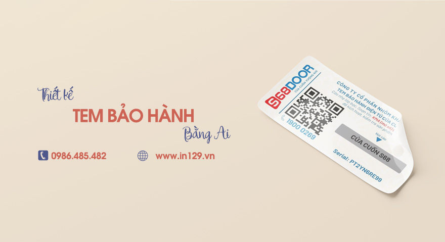 Hướng dẫn thiết kế tem bảo hành bằng Ai