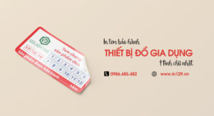 In tem bảo hành đồ gia dụng hình chữ nhật