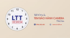 In tem bảo hành camera hình tròn