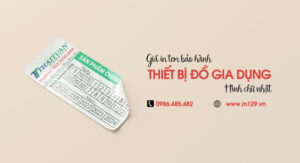 Giá in tem bảo hành đồ gia dụng hình chữ nhật