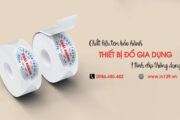 Chất liệu in tem bảo hành đồ gia dụng hình elip