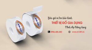 Giá in tem bảo hành đồ gia dụng hình elip