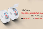 In tem bảo hành điện thoại hình elip