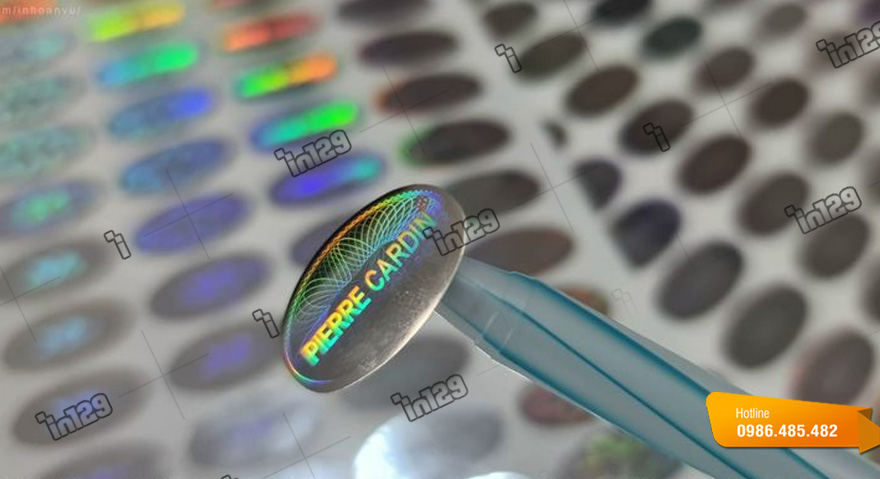 Mẫu tem hình elip cho đồ gia dụng