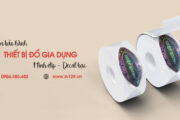 In tem bảo hành đồ gia dụng hình elip decal bạc