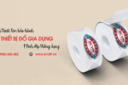 Kích thước in tem bảo hành đồ gia dụng hình elip