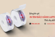 Bảng giá in tem bảo hành laptop hình elip