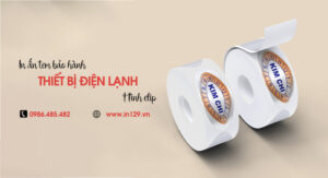 In tem bảo hành đồ điện lạnh hình elip