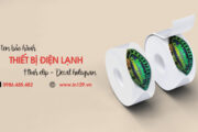 In tem bảo hành đồ điện lạnh hình elip decal hologram