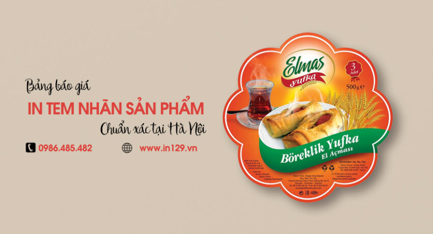 Giá in tem nhãn dán sản phẩm
