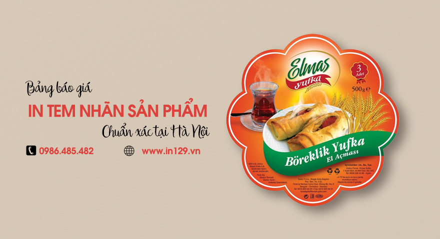 Giá in tem nhãn dán sản phẩm