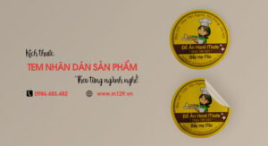Kích thước nhãn dãn sản phẩm theo ngành nghề