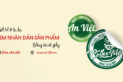 In nhãn dán decal giấy theo yêu cầu, giá tốt tại Hà Nội