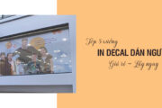 Top 5 xưởng in decal dán ngược tại Hà Nội