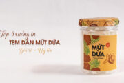 Top 5 xưởng in nhãn dán mứt dừa tại Hà Nội