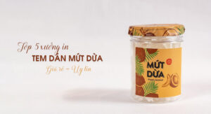 Top 5 xưởng in nhãn dán mứt dừa tại Hà Nội