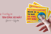 Top 5 xưởng in nhãn dán decal xe máy