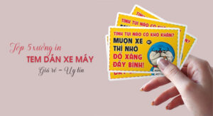 Top 5 xưởng in nhãn dán xe máy tại Hà Nội