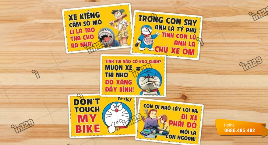Tiêu chí đánh giá xưởng in nhãn dán xe máy chuyên nghiệp