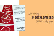 Top 5 xưởng in nhãn dán decal xe ô tô tại Hà Nội