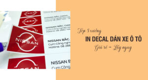 Top 5 xưởng in nhãn dán decal xe ô tô tại Hà Nội