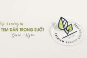 Top 5 xưởng in nhãn dán decal trong suốt tại Hà Nội